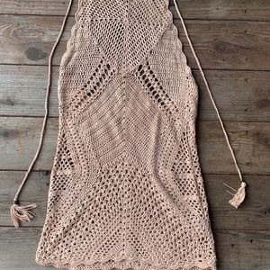 Macrame vintage halter top